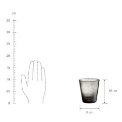 4x Gläser Mit Luftblasen 290ml WATER COLOUR In Grau 7 4x Gläser Mit Luftblasen 290ml WATER COLOUR In Grau -Heimtextilien butlers 4x glaser mit luftblasen 290ml water colour in grau 2