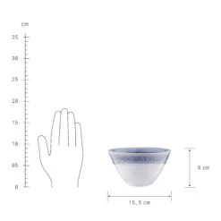 4x Schale 640ml ATLANTIS In Blau -Heimtextilien butlers 4x schale 640ml atlantis in blau 3