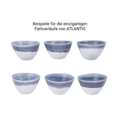 4x Schale 640ml ATLANTIS In Blau -Heimtextilien butlers 4x schale 640ml atlantis in blau 7