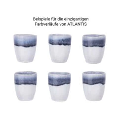 4x Tasse 300ml ATLANTIS In Blau -Heimtextilien butlers 4x tasse 300ml atlantis in blau 6