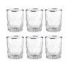 6x Gläser Mit Silberrand 345ml UPSCALE In Silber -Heimtextilien butlers 6x glaser mit silberrand 345ml upscale in silber