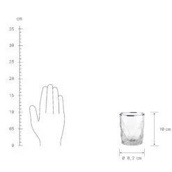 6x Gläser Mit Silberrand 345ml UPSCALE In Silber -Heimtextilien butlers 6x glaser mit silberrand 345ml upscale in silber 3