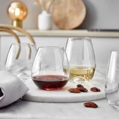 Heimtextilien 19 Heimtextilien -Heimtextilien butlers 6x weissweinglaser ohne stiel 460ml senza in transparent 1