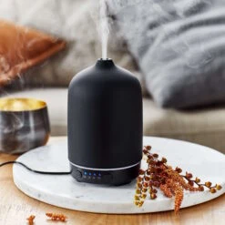 Heimtextilien 21 Heimtextilien -Heimtextilien butlers aroma diffuser hohe 16cm cloud nine in schwarz 1