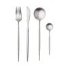 Besteck-Set 4-tlg. Matt STILETTO In Silber -Heimtextilien butlers besteck set 4 tlg matt stiletto in silber