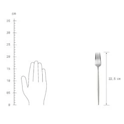 Besteck-Set 4-tlg. Matt STILETTO In Silber -Heimtextilien butlers besteck set 4 tlg matt stiletto in silber 2