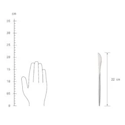 Besteck-Set 4-tlg. Matt STILETTO In Silber -Heimtextilien butlers besteck set 4 tlg matt stiletto in silber 3