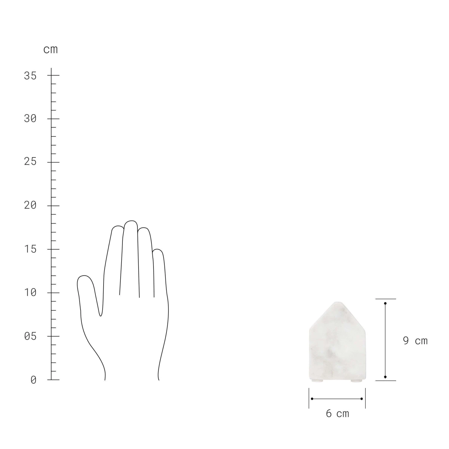 Deko-Haus L 6 X H 9cm BLOCKHOUSE In Weiß 6 Deko-Haus L 6 X H 9cm BLOCKHOUSE In Weiß – Bild 4