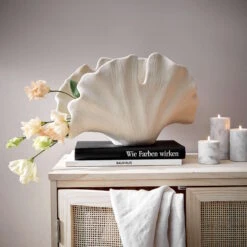 Neue Veröffentlichungen -Heimtextilien butlers deko objekt blatt hohe 21cm ginkgo in creme 1