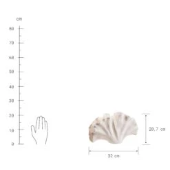 Deko-Objekt Blatt Höhe 21cm GINKGO In Creme -Heimtextilien butlers deko objekt blatt hohe 21cm ginkgo in creme 3