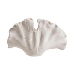 Deko-Objekt Blatt Höhe 21cm GINKGO In Creme -Heimtextilien butlers deko objekt blatt hohe 21cm ginkgo in creme 4