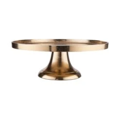 Deko-Teller Mit Fuß Ø50cm BANQUET In Gold -Heimtextilien butlers deko teller mit fuss o50cm banquet in gold 2