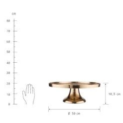Deko-Teller Mit Fuß Ø50cm BANQUET In Gold -Heimtextilien butlers deko teller mit fuss o50cm banquet in gold 3