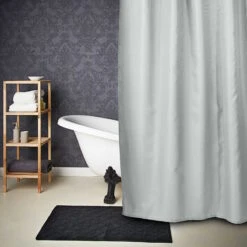 Duschvorhang Waffeloptik WET WET WET In Hellgrau -Heimtextilien butlers duschvorhang waffeloptik wet wet wet in hellgrau 4