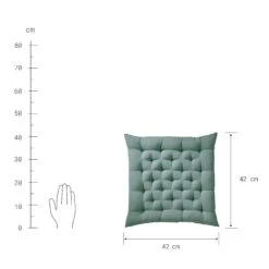 Futonkissen L 42 X B 42cm SOLID In Salbei 9 Futonkissen L 42 X B 42cm SOLID In Salbei -Heimtextilien butlers futonkissen l 42 x b 42cm solid in salbei 3