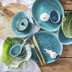 Geschirr-Set Zum Dinner 12-tlg. DE LA ROYA In Blau -Heimtextilien butlers geschirr set zum dinner 12 tlg de la roya in blau 1