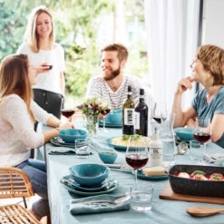 Geschirr-Set Zum Dinner 12-tlg. DE LA ROYA In Blau -Heimtextilien butlers geschirr set zum dinner 12 tlg de la roya in blau 10