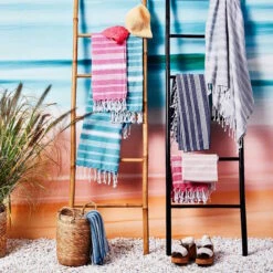 Hamamtuch L 170 X B 90cm SURFSIDE In Türkis 12 Hamamtuch L 170 X B 90cm SURFSIDE In Türkis -Heimtextilien butlers hamamtuch l 170 x b 90cm surfside in turkis 4