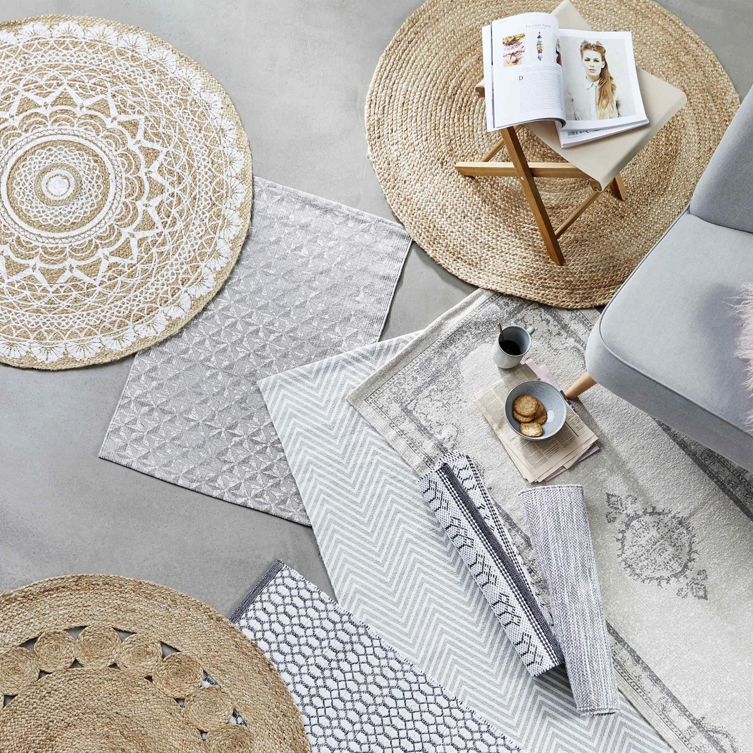 Hanf-Teppich Ø110cm ALL NATURE In Natur 11 Hanf-Teppich Ø110cm ALL NATURE In Natur – Bild 9