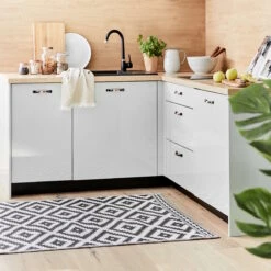 In- & Outdoor-Teppich Ethno Rauten L 180 X B 118cm COLOUR CLASH In Schwarz-Weiß 16 In- & Outdoor-Teppich Ethno Rauten L 180 X B 118cm COLOUR CLASH In Schwarz-Weiß -Heimtextilien butlers in and outdoor teppich ethno rauten l 180 x b 118cm colour clash in schwarz weiss 6