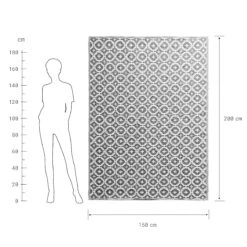 In- & Outdoor-Teppich Mosaik L 200 X B 150cm COLOUR CLASH In Taupe -Heimtextilien butlers in and outdoor teppich mosaik l 200 x b 150cm colour clash in taupe 3