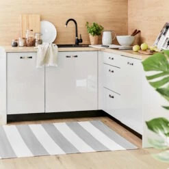 In- & Outdoor-Teppich Streifen L 180 X B 120cm COLOUR CLASH In Grau -Heimtextilien butlers in and outdoor teppich streifen l 180 x b 120cm colour clash in grau 7