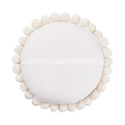 Kissen Ø45cm DAISY In Weiß -Heimtextilien butlers kissen o45cm daisy in weiss 2