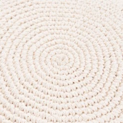 Kissen Ø45cm DAISY In Weiß -Heimtextilien butlers kissen o45cm daisy in weiss 5