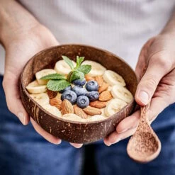 Kokosnussschale 430ml COCONUT In Braun 12 Kokosnussschale 430ml COCONUT In Braun -Heimtextilien butlers kokosnussschale 430ml coconut in braun 3