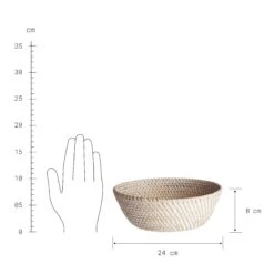 Korb Rund Ø24cm RONDA In Natur -Heimtextilien butlers korb rund o24cm ronda in natur 2