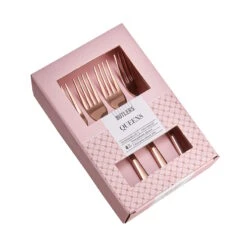 Kuchengabeln 4er-Set QUEENS In Roségold -Heimtextilien butlers kuchengabeln 4er set queens in rosegold 2