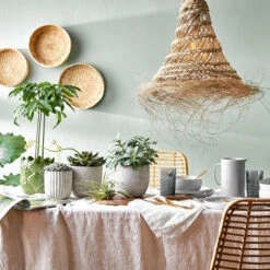 Lampenschirm Höhe 40cm BOMAS In Natur -Heimtextilien butlers lampenschirm hohe 40cm bomas in natur 7