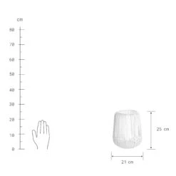 Laterne Höhe 25cm COCOON In Weiß 11 Laterne Höhe 25cm COCOON In Weiß -Heimtextilien butlers laterne hohe 25cm cocoon in weiss 3