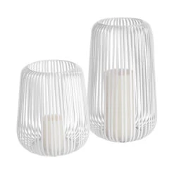 Laterne Höhe 25cm COCOON In Weiß 12 Laterne Höhe 25cm COCOON In Weiß -Heimtextilien butlers laterne hohe 25cm cocoon in weiss 4