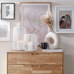 Laterne Höhe 25cm COCOON In Weiß 13 Laterne Höhe 25cm COCOON In Weiß -Heimtextilien butlers laterne hohe 25cm cocoon in weiss 5