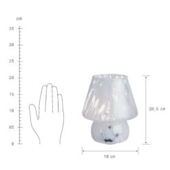 LED Leuchte Höhe 21cm MISS MARBLE In Hellblau -Heimtextilien butlers led leuchte hohe 21cm miss marble in hellblau 4