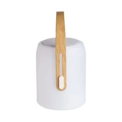 LED Leuchte Mit Bluetooth® Und Farbwechsel SOUND LOUNGE In Weiß-Hellbraun -Heimtextilien butlers led leuchte mit bluetooth r und farbwechsel sound lounge in weiss hellbraun 10