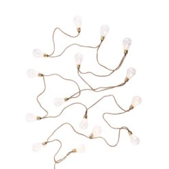 LED Lichterkette Mit Naturseil 15 Lichter Und Stecker BULB LIGHTS In Natur -Heimtextilien butlers led lichterkette mit naturseil 15 lichter und stecker bulb lights in natur 2