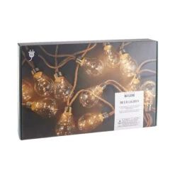 LED Lichterkette Mit Naturseil 15 Lichter Und Stecker BULB LIGHTS In Natur -Heimtextilien butlers led lichterkette mit naturseil 15 lichter und stecker bulb lights in natur 3