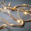 LED Outdoor-Lichterkette Naturseil 100 Lichter Mit Stecker FARMHOUSE In Natur -Heimtextilien butlers led outdoor lichterkette naturseil 100 lichter mit stecker farmhouse in natur
