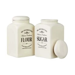 Mehl- & Zuckerdose MRS. WINTERBOTTOM'S In Creme -Heimtextilien butlers mehl and zuckerdose mrs winterbottoms in creme 6