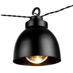 Metall-Lampenkette Mit Stecker WAREHOUSE In Schwarz -Heimtextilien butlers metall lampenkette mit stecker warehouse in schwarz 2