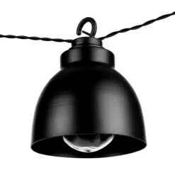 Metall-Lampenkette Mit Stecker WAREHOUSE In Schwarz -Heimtextilien butlers metall lampenkette mit stecker warehouse in schwarz 3