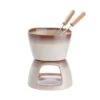 Mini-Fondue Mit 2 Gabeln AU CHOCOLAT In Beige -Heimtextilien butlers mini fondue mit 2 gabeln au chocolat in beige