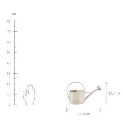 Mini-Gießkanne 1,5l ZINC In Beige -Heimtextilien butlers mini giesskanne 1 5l zinc in beige 3