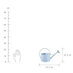 Mini-Gießkanne 1,5l ZINC In Hellblau -Heimtextilien butlers mini giesskanne 1 5l zinc in hellblau 2