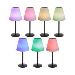 Outdoor Solar-Tischleuchte Mit Farbwechsel LIGHT UP In Schwarz-Weiß -Heimtextilien butlers outdoor solar tischleuchte mit farbwechsel light up in schwarz weiss 2