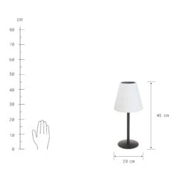 Outdoor Solar-Tischleuchte Mit Farbwechsel LIGHT UP In Schwarz-Weiß -Heimtextilien butlers outdoor solar tischleuchte mit farbwechsel light up in schwarz weiss 4