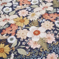 Picknickdecke L 175 X B 154cm BETWEEN FLOWERS In Dunkelblau -Heimtextilien butlers picknickdecke l 175 x b 154cm between flowers in dunkelblau 6