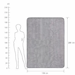 Picknickdecke Streifen L 150 X B 200cm WANDERLUST In Blau-Creme -Heimtextilien butlers picknickdecke streifen l 150 x b 200cm wanderlust in blau creme 3